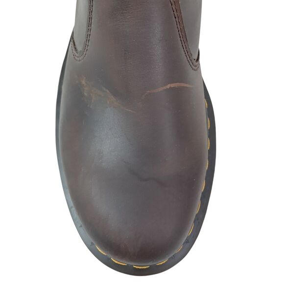 Dr. Martens 2976 BEX Crazy Horse Chelsea Boot, Dark Brown Mens Size 11 - Picture 7 of 12
